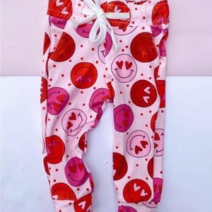 Girls 12m-6T Smiley Heart Joggers